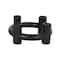 CosmoLiving by Cosmopolitan 8" Black & White Ceramic Geometric Circle Taper Candle Holder Set
